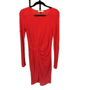 🔥 Stunning Red Long Sleeve Ruched Bodycon Dress 🔥